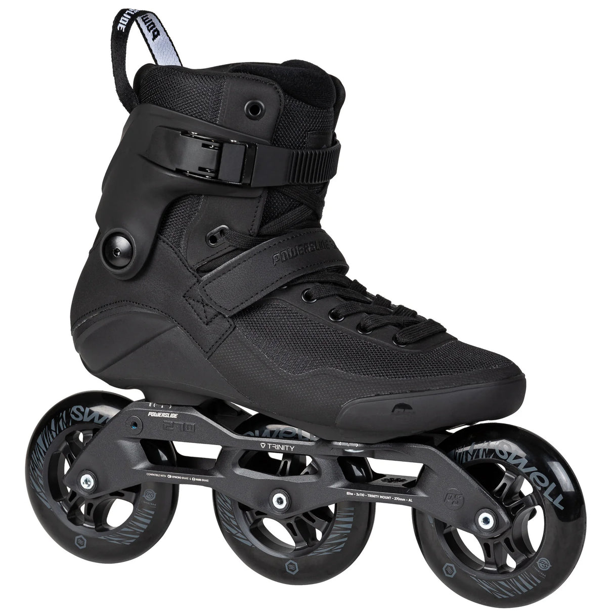 SKA510038 POWERSLIDE Swell 110 Triple Black | Trinity Mounting | Performance Fitness Inlineskates Freeskates Trainng Skates Strecken Skates Trinity Skates Einsteiger Beginner Inlineskates Inliner Fitness Inliner City Skates Fitness Inliner Sport Skates Sport Inliner Rollerblades Rollerblading Lörrach Freiburg Basel Inliner Skateschule und Skateshop Weil am Rhein SkaMiDan Deutschland Germany