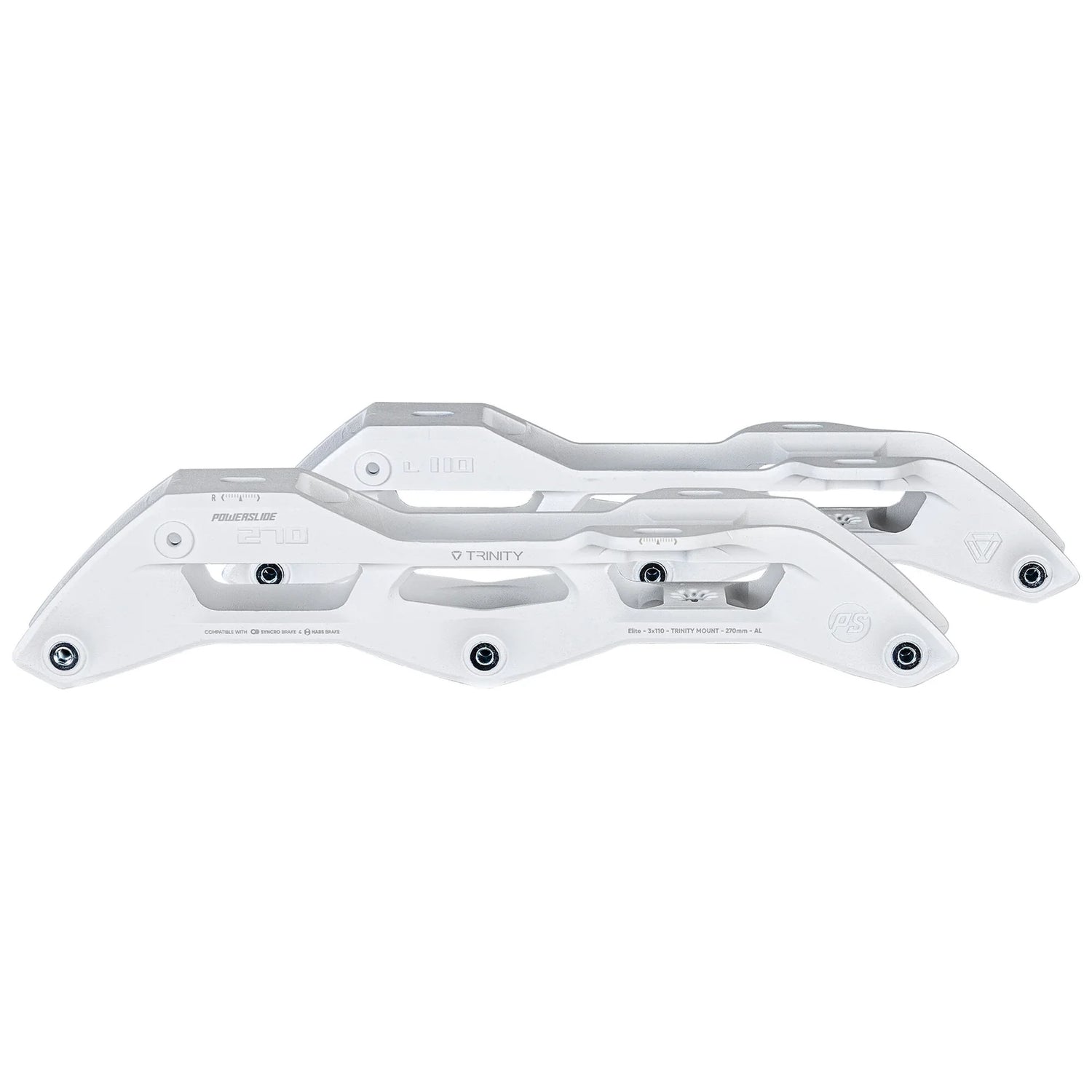 SKA520078/270 POWERSLIDE Elite Cast Syncro AL – 270mm 3x110 – Weiß | Trinity Mounting | Fitness & Urban Inline Skating | Urban Inline Skating Frames Rahmen für inline Skates Frames for inline Skating Urban Inline Skating Frames Inliner Rahmen für das urbane Gelände Lörrach Freiburg Basel Inliner Skateschule und Skateshop Weil am Rhein SkaMiDan Deutschland Germany
