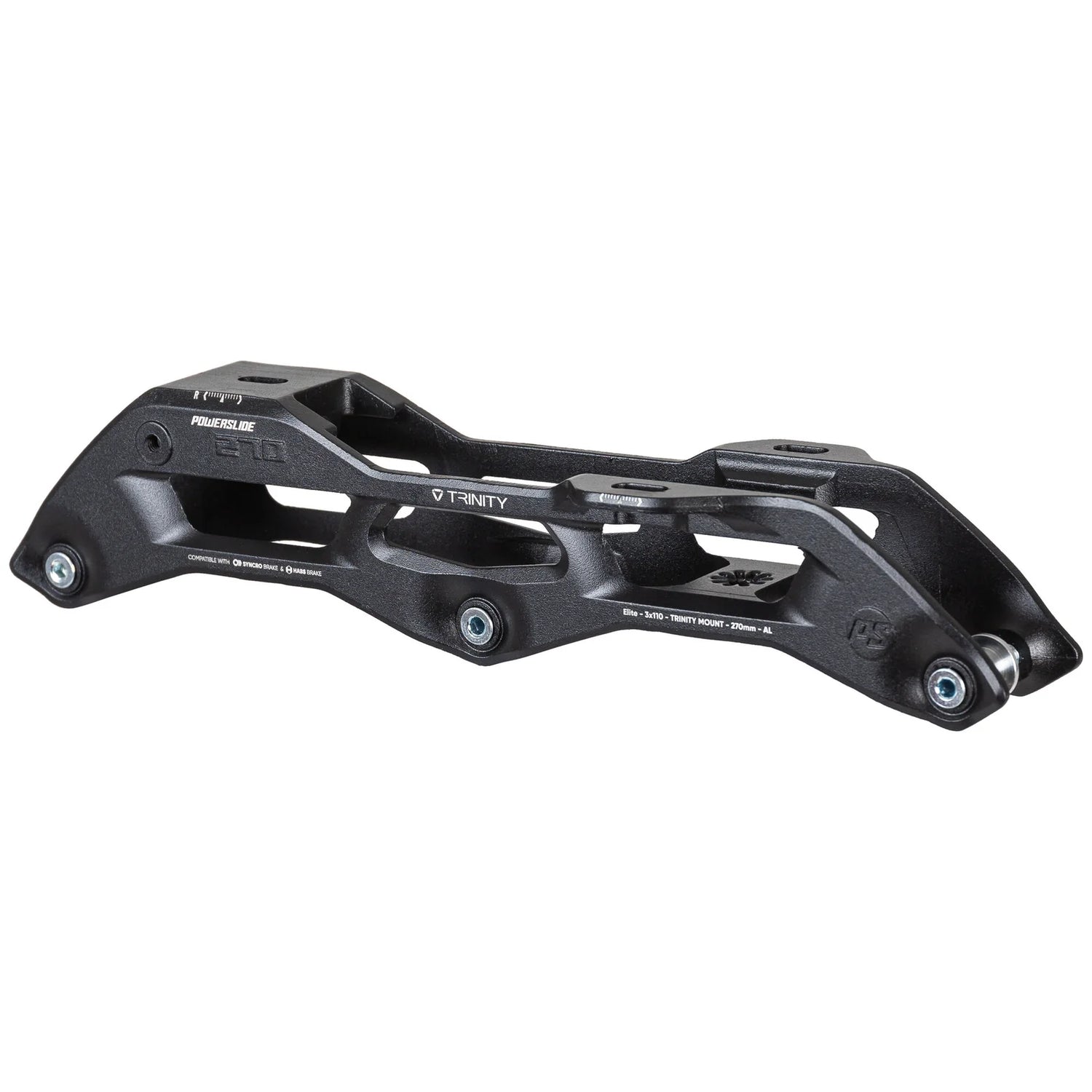 SKA520079/270 POWERSLIDE Elite Cast Syncro AL – 270mm 3x110 – Schwarz | Trinity Mounting | Fitness & Urban Inline Skating | Urban Inline Skating Frames Rahmen für inline Skates Frames for inline Skating Urban Inline Skating Frames Inliner Rahmen für das urbane Gelände Lörrach Freiburg Basel Inliner Skateschule und Skateshop Weil am Rhein SkaMiDan Deutschland Germany
