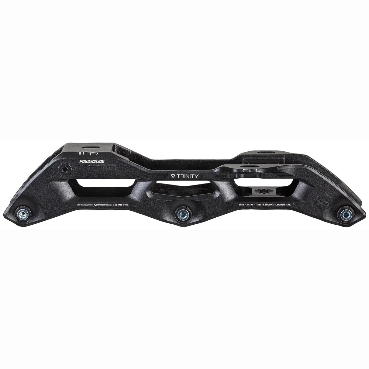 SKA520079/270 POWERSLIDE Elite Cast Syncro AL – 270mm 3x110 – Schwarz | Trinity Mounting | Fitness & Urban Inline Skating | Urban Inline Skating Frames Rahmen für inline Skates Frames for inline Skating Urban Inline Skating Frames Inliner Rahmen für das urbane Gelände Lörrach Freiburg Basel Inliner Skateschule und Skateshop Weil am Rhein SkaMiDan Deutschland Germany
