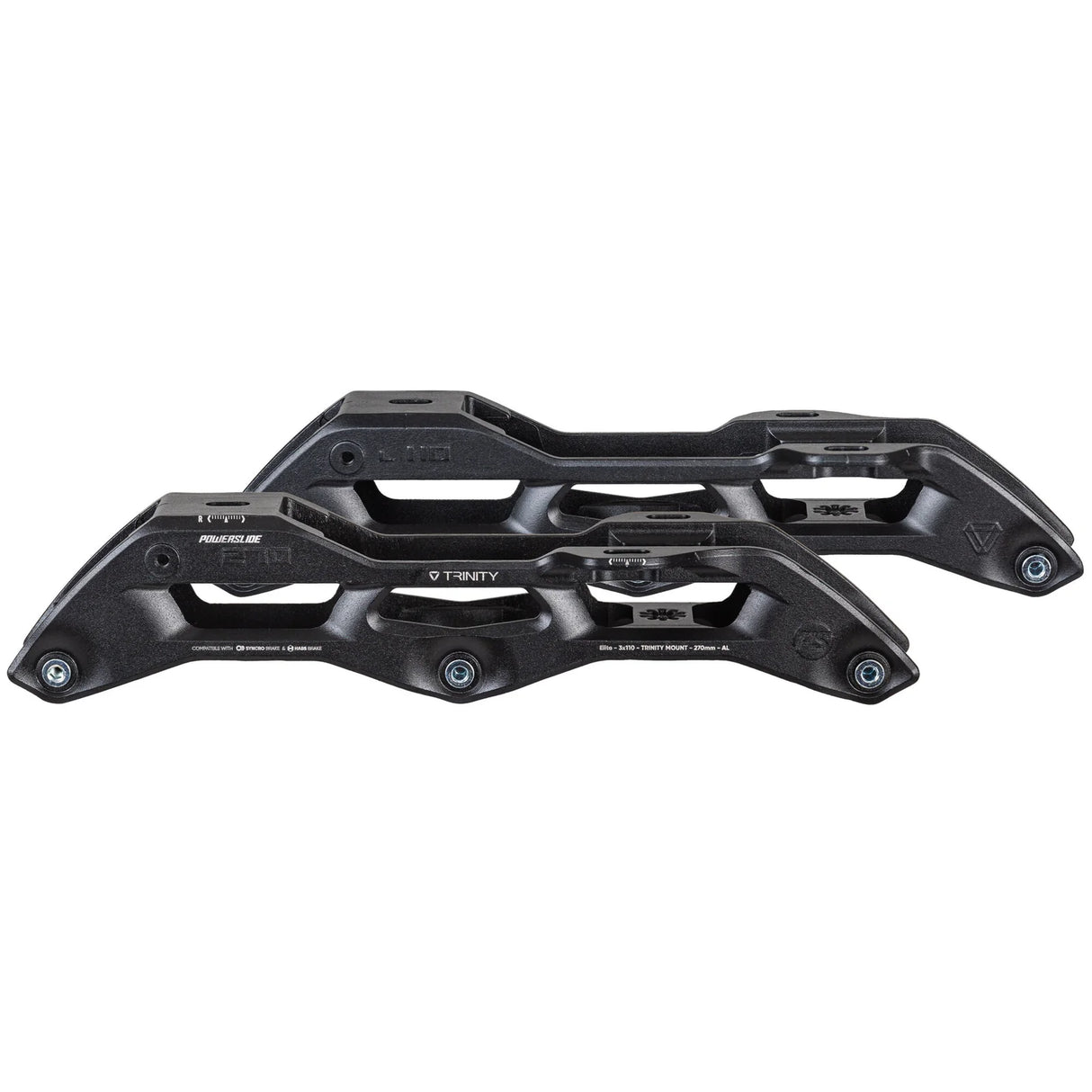 SKA520079/270 POWERSLIDE Elite Cast Syncro AL – 270mm 3x110 – Schwarz | Trinity Mounting | Fitness & Urban Inline Skating | Urban Inline Skating Frames Rahmen für inline Skates Frames for inline Skating Urban Inline Skating Frames Inliner Rahmen für das urbane Gelände Lörrach Freiburg Basel Inliner Skateschule und Skateshop Weil am Rhein SkaMiDan Deutschland Germany
