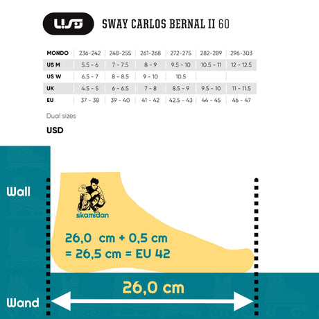 SKA710255 USD Sway Carlos Bernal 60 2nd Generation | Grey | Stunt Skates | UFS | Aggressive Inlineskates Rollerblades aggressive frames kizer Aggressive Skates Stunt Skates Rollerblading Aggressive Inline Disroyal Icon Iqon Mesmer Best Aggressive Skates 2021 Top Stunt Skates USD Aeon Skates USD Aeon 60 Inliner Sport Skates Sport Inliner Rollerblades Rollerblading Lörrach Freiburg Basel Inliner Skateschule und Skateshop Weil am Rhein SkaMiDan Deutschland Germany