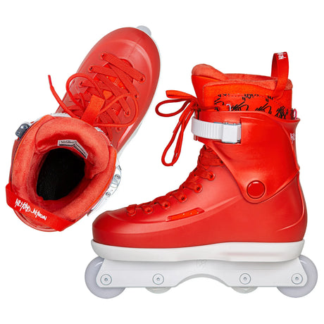 SKA710256 USD Sway Rachard Johnson Pro – Red & White | 60mm 90A | Stunt Skates | UFS Mounting | Aggressive Inlineskates Rollerblades aggressiv Aggressive Skates Stunt Skates Rollerblading Aggressive Inline Best Aggressive Skates Urban Inline Skates Free Skates Top Stunt Skates Inliner Lörrach Freiburg Basel Inliner Skateshop SkaMiDan Weil am Rhein Deutschland Germany