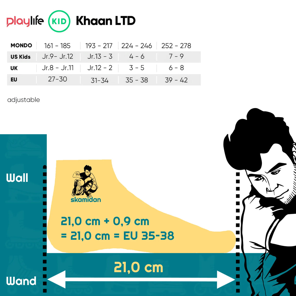 SKA880367 PLAYLIFE Khaan Jr. LTD Adjustable Deep Blue – Dunkelblau | Größenverstellbare Kinder Inlineskates | Urban Inlineskates kinder skates kids skates junior skates powerslide kinder inlineskates SkaMiDan Skateshop Weil am Rhein Freiburg Deutschland Germany Lörrach Basel