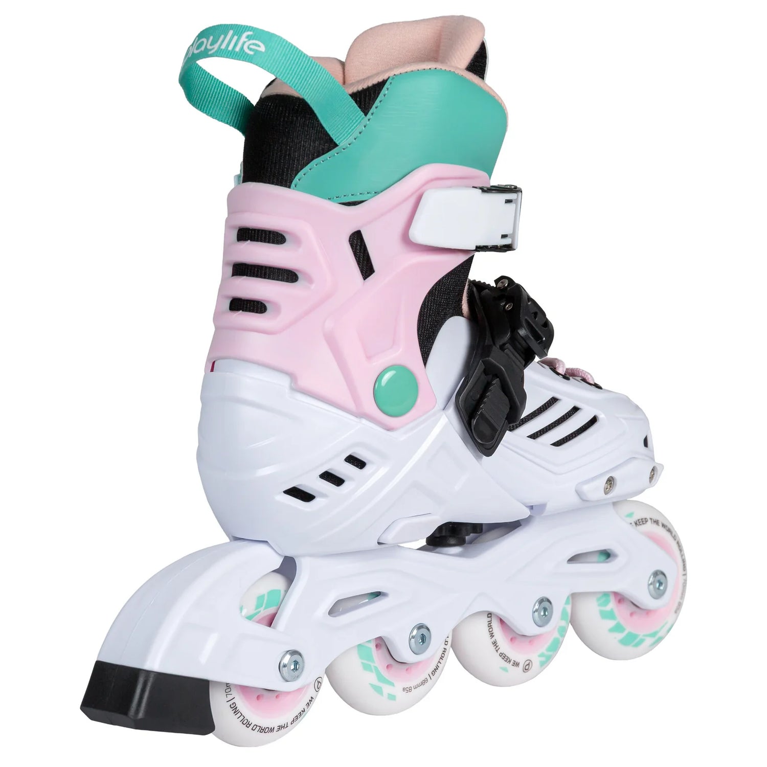 SKA880368 PLAYLIFE Khaan Jr. LTD Adjustable Pastel | Größenverstellbare Kinder Inlineskates | Urban Inlineskates kinder skates kids skates junior skates powerslide kinder inlineskates SkaMiDan Skateshop Weil am Rhein Freiburg Deutschland Germany Lörrach Basel