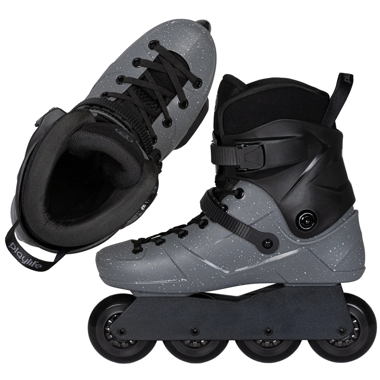 SKA880369 PLAYLIFE Phantom 80 Black – Schwarz | 165 mm Dual Point Mounting | Freestyle & Urban Inlineskates freeskates free skate freeride city skates inliner rollerblades hardboot hardshell hartschalen skate skamidan weil am rhein deutschland lörrach freiburg basel skamidan skateshop