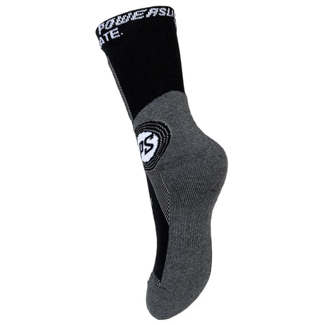 SKA900994/L/42-45 POWERSLIDE Skating Socks – Schwarz-Grau | Skatesocken für das komfortable Skaten | Bekleidung | Street Wear T-Shirts Hoodies Shorts Pants Lörrach Freiburg Basel Inliner Skateschule und Skateshop Weil am Rhein SkaMiDan Deutschland Germany
