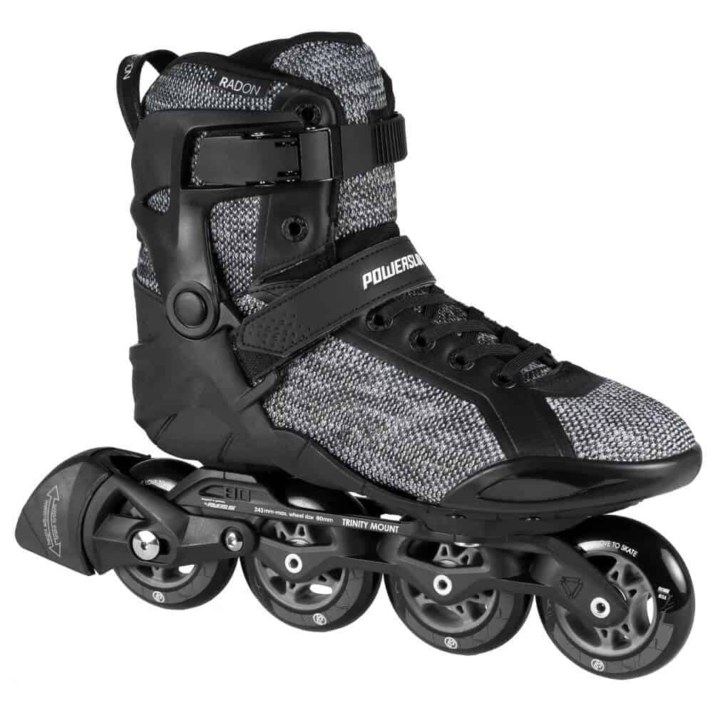 POWERSLIDE Phuzion Radon 80 Black White | Trinity X | Fitness Inline Skates