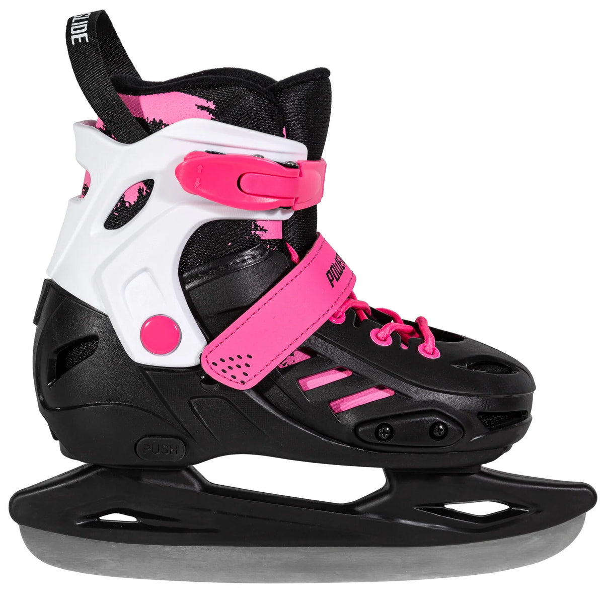 SKA902288 POWERSLIDE Khaan Jr. Adjustable Pink Ice Skates – Rosa | Größenverstellbare Schlittschuhe für Kinder | Freizeit Schlittschuhe Hartschalen Schlittschuhe Freestyle Schlittschuhe Erwachsene Eiskunstlauf Klassisch Schlittschuhe Schlittschuhe für Kinder Kinder Erwachsene Größenverstellbar Größenverstellbare Schlittschuhe Größenverstellbare Schlittschuhe für Kinder Schlittschuhkufen Kufen für Inlineskates Schlittschuhkufen für Skates Rollerblades rollerblading convertible ice blades transformer ice blad