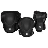 POWERSLIDE Pro Tri-Pack Black Pads | Pad set | Knee, elbow and wrist pads