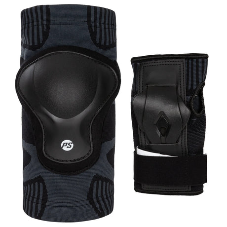SKA903300 POWERSLIDE Onesie Dual Pack Black | Schonerset | Dehnbare Einheitsgröße (S–XL) | Schützer Für das Fitness Inline Skating | Fitness Skating Protektors | Schoner für Inline Skater | Protektion for Inline Skater | Knee Pads | Knieschützer | Knieschoner | Elbow Pads | Ellenbogen Protektoren | Lörrach Freiburg Basel Inliner Skateschule und Skateshop Weil am Rhein SkaMiDan Deutschland Germany
