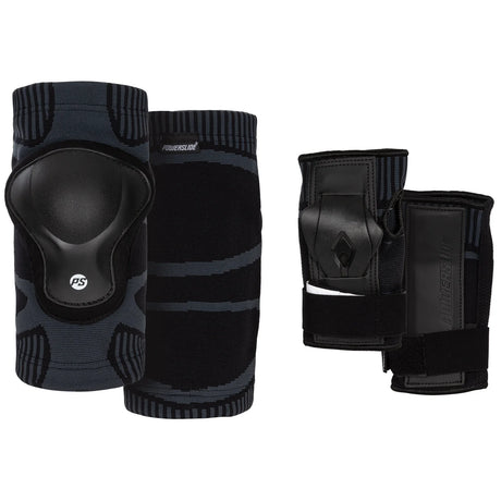 SKA903300 POWERSLIDE Onesie Dual Pack Black | Schonerset | Dehnbare Einheitsgröße (S–XL) | Schützer Für das Fitness Inline Skating | Fitness Skating Protektors | Schoner für Inline Skater | Protektion for Inline Skater | Knee Pads | Knieschützer | Knieschoner | Elbow Pads | Ellenbogen Protektoren | Lörrach Freiburg Basel Inliner Skateschule und Skateshop Weil am Rhein SkaMiDan Deutschland Germany
