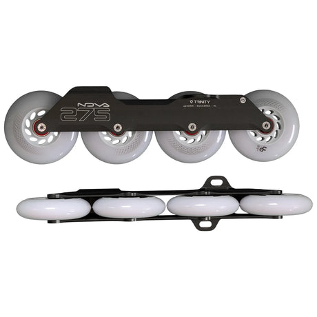 SKA904647/Silver/RTR/275 POWERSLIDE Nova Frame RTR – Dunkelgrau Dark Grey | 4× 90 mm 275 mm – Natural Rocker | Trinity Mounting | Urban Inline Skating Frames Rahmen für inline Skates Frames for inline Skating Urban Inline Skating Frames Inliner Rahmen für das urbane Gelände Lörrach Freiburg Basel Inliner Skateschule und Skateshop Weil am Rhein SkaMiDan Deutschland Germany
