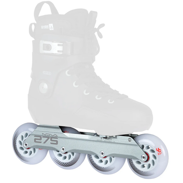 SKA904647/Silver/RTR/275 POWERSLIDE Nova Frame RTR – Silber | 4× 90 mm 275 mm – Natural Rocker | Trinity Mounting | Urban Inline Skating Frames Rahmen für inline Skates Frames for inline Skating Urban Inline Skating Frames Inliner Rahmen für das urbane Gelände Lörrach Freiburg Basel Inliner Skateschule und Skateshop Weil am Rhein SkaMiDan Deutschland Germany
