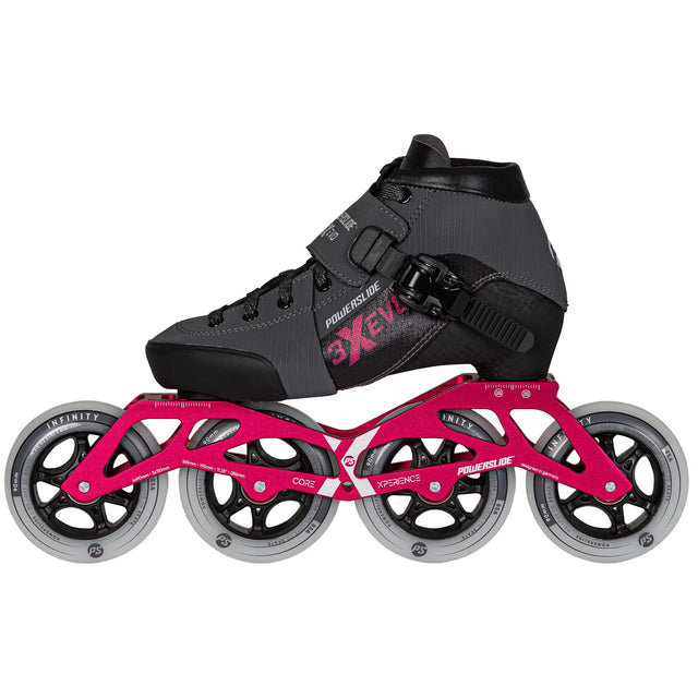 SKA904720 POWERSLIDE 3X adj. Evo Kids Racing Skates | Hot Pink | Trinity X | Speed Inlineskates für Kinder qualitative Inline Skates für Jungs und Mädchen Quality inline skates for boys and girls bunte inliner für Kinder und jugendliche colorful inliners for children and teenagers Lörrach Freiburg Basel Inliner Skateschule und Skateshop Weil am Rhein SkaMiDan Deutschland Germany
