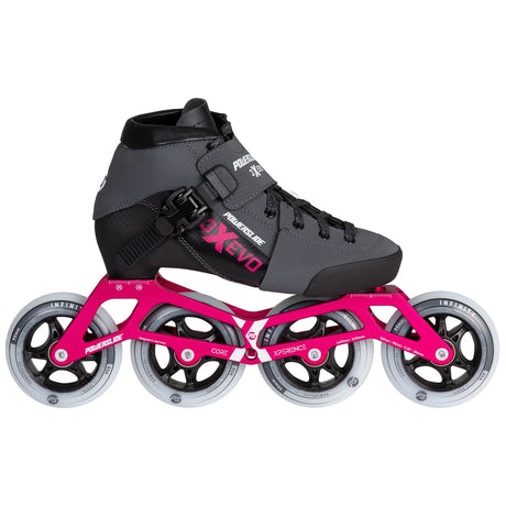 SKA904720 POWERSLIDE 3X adj. Evo Kids Racing Skates | Hot Pink | Trinity X | Speed Inlineskates für Kinder Speed Inline Skating Race Skating Race Wheels Speed Wheels Speed Rollen Rennrollen Geschwindigkeit Höchstgeschwindigkeit High-Speed Performance Rollen Made in Germany Manao Rollen Manao Wheels Manao Speed Skating SkaMiDan Deutschland Germany Weil am Rhein Basel Freiburg Lörrach Skateshop