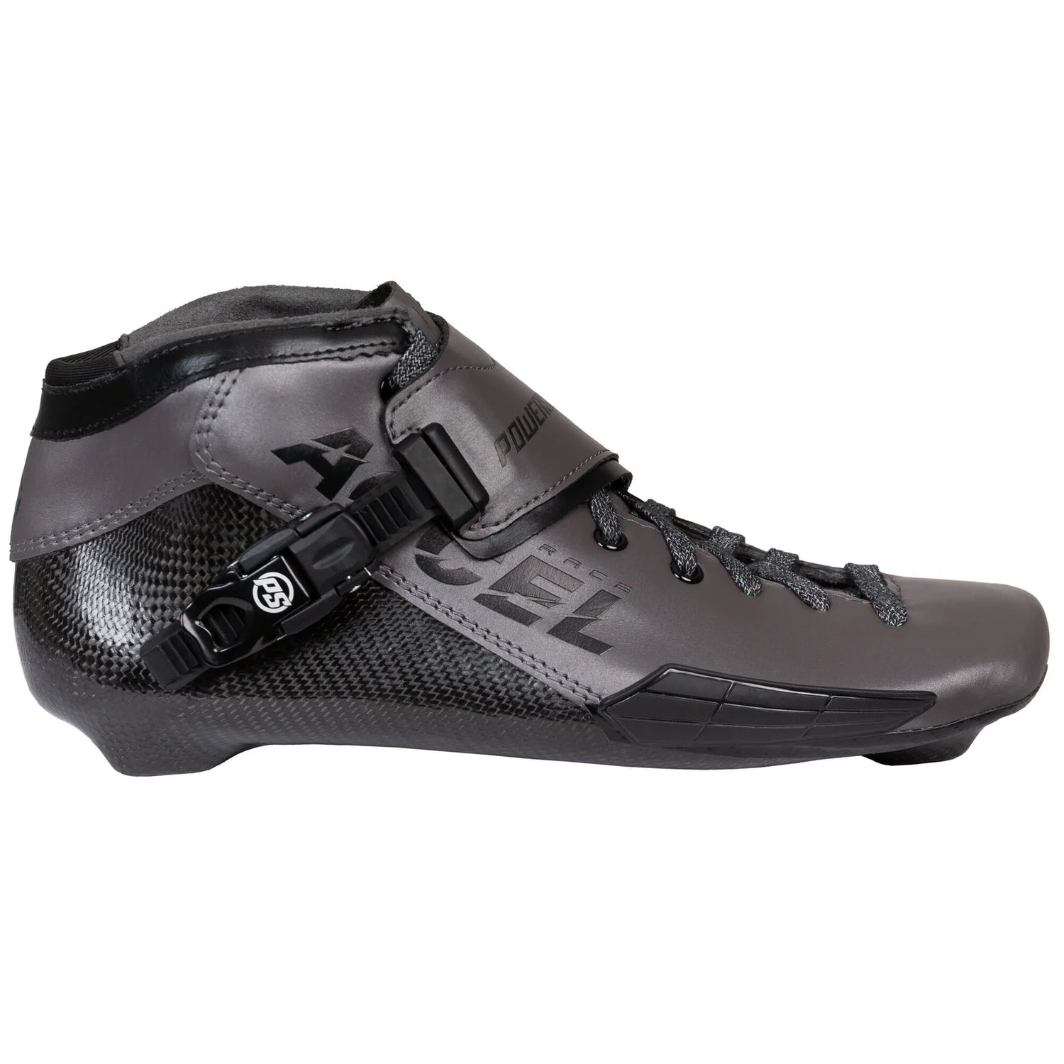SKA904722 POWERSLIDE ACCEL Race Ti Boot – Grau Schwarz | Boot only | 165 & 195mm Dual Point Mounting | Race & Speed Inlineskates Speed Inline Skating Race Skating Race Wheels Speed Wheels Speed Rollen Rennrollen Geschwindigkeit Höchstgeschwindigkeit High-Speed Performance Rollen Made in Germany Manao Rollen Manao Wheels Manao Speed Skating SkaMiDan Deutschland Germany Weil am Rhein Basel Freiburg Lörrach Skateshop