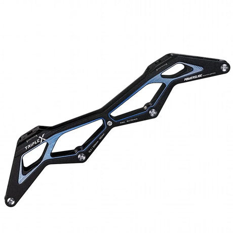 SKA904729 POWERSLIDE Triple X Frame 4x110 Black/Blue 195 | 335mm | Aluminium | 195mm Dual Point Mounting | Fitness & Speed Inline Skating | Fitness & Urban Inline Skating Inline Skating | Urban Inline Skating Frames Rahmen für inline Skates Frames for inline Skating Urban Inline Skating Frames Inliner Rahmen für das urbane Gelände Lörrach Freiburg Basel Inliner Skateschule und Skateshop Weil am Rhein SkaMiDan Deutschland Germany
