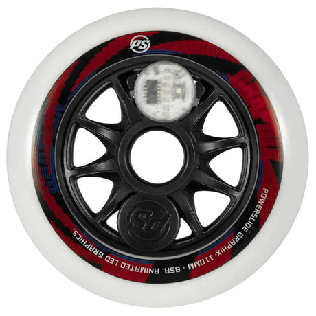 POWERSLIDE Graphix LED Wheels Colorful 110mm 86A | Luminous wheels | 1 piece