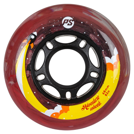 SKA905408 POWERSLIDE Adventure Wheels 68mm 82A | Red Cloud | Inline Skating Rollen Inliner Sport Skates Sport Inliner Rollerblades Rollerblading Lörrach Freiburg Basel Inliner Skateschule und Skateshop Weil am Rhein SkaMiDan Deutschland Germany
