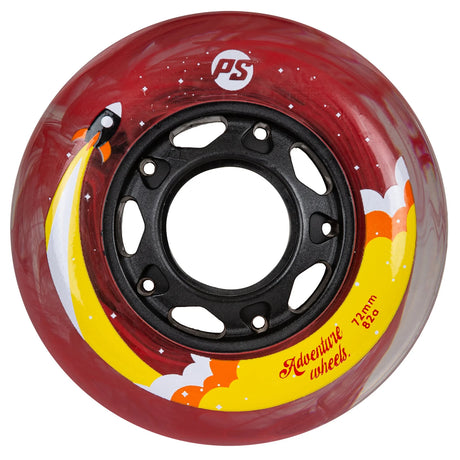 SKA905410 POWERSLIDE Adventure Wheels 72mm 82A | Red Cloud | Inline Skating Rollen Inliner Sport Skates Sport Inliner Rollerblades Rollerblading Lörrach Freiburg Basel Inliner Skateschule und Skateshop Weil am Rhein SkaMiDan Deutschland Germany
