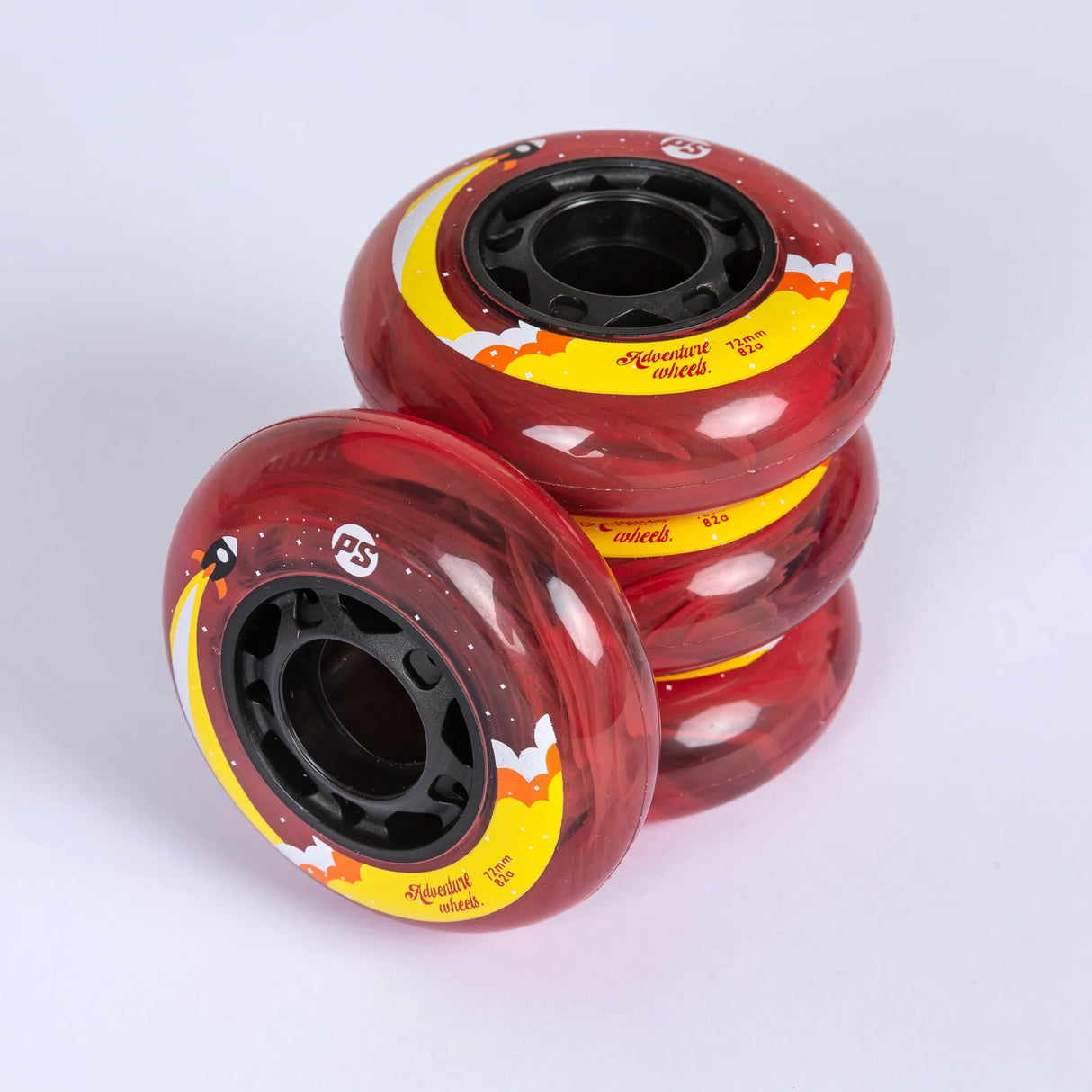 SKA905410 POWERSLIDE Adventure Wheels 72mm 82A | Red Cloud | Inline Skating Rollen Inliner Sport Skates Sport Inliner Rollerblades Rollerblading Lörrach Freiburg Basel Inliner Skateschule und Skateshop Weil am Rhein SkaMiDan Deutschland Germany
