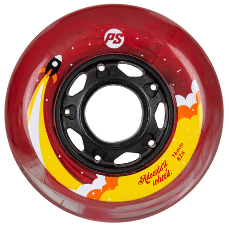 SKA905411 POWERSLIDE Adventure Wheels 76mm 82A | Red Cloud | Inline Skating Rollen Inliner Sport Skates Sport Inliner Rollerblades Rollerblading Lörrach Freiburg Basel Inliner Skateschule und Skateshop Weil am Rhein SkaMiDan Deutschland Germany
