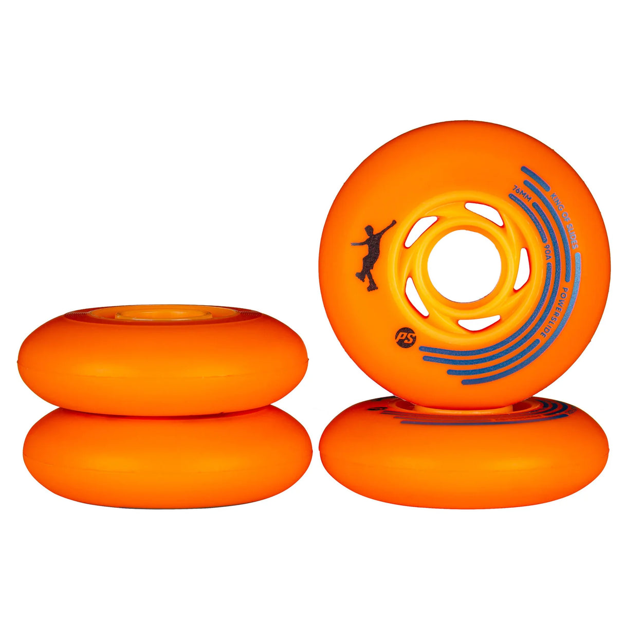 SKA905451/4-Pack POWERSLIDE King of Slides Wheels | 76mm 90A | Orange | 4-Pack | Urban & Freestyle Inline Rollen | Inline Skating Rollen Inline Skating Wheels Rollerblading Wheels Inline Skating Rollerblading Inlineskaterollen Skating Wheels for Rollerblader  Rollen für Inlineskater Lörrach Freiburg Basel Inliner Richtige Größe right Size for Rollerblades Langhaltende Inlineskaterollen Longlasting Wheels for Rollerblading Skateschule und Skateshop Weil am Rhein SkaMiDan Deutschland Germany

