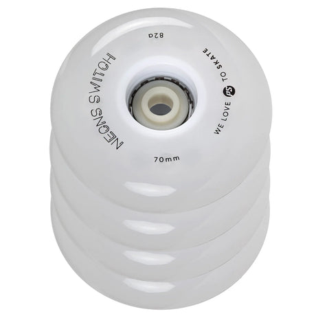 SKA905496/4-Pack POWERSLIDE Neons Switch LED Rollen – 70mm 82A | LED Rollen für Inlineskates | Leuchtrollen für das Inline Skating Inline Skating Rollerblading Inlineskaterollen Skating Wheels for Rollerblader  Rollen für Inlineskater Lörrach Freiburg Basel Inliner Richtige Größe right Size for Rollerblades Langhaltende Inlineskaterollen Longlasting Wheels for Rollerblading Skateschule und Skateshop Weil am Rhein SkaMiDan Deutschland Germany
