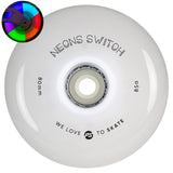 SKA905499/4-Pack POWERSLIDE Neons Switch LED Rollen – 80mm 85A | LED Rollen für Inlineskates | Leuchtrollen für das Inline Skating Inline Skating Rollerblading Inlineskaterollen Skating Wheels for Rollerblader  Rollen für Inlineskater Lörrach Freiburg Basel Inliner Richtige Größe right Size for Rollerblades Langhaltende Inlineskaterollen Longlasting Wheels for Rollerblading Skateschule und Skateshop Weil am Rhein SkaMiDan Deutschland Germany
