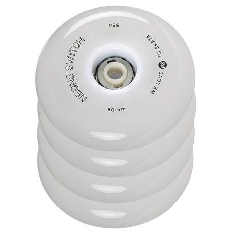 SKA905499/4-Pack POWERSLIDE Neons Switch LED Rollen – 80mm 85A | LED Rollen für Inlineskates | Leuchtrollen für das Inline Skating Inline Skating Rollerblading Inlineskaterollen Skating Wheels for Rollerblader  Rollen für Inlineskater Lörrach Freiburg Basel Inliner Richtige Größe right Size for Rollerblades Langhaltende Inlineskaterollen Longlasting Wheels for Rollerblading Skateschule und Skateshop Weil am Rhein SkaMiDan Deutschland Germany
