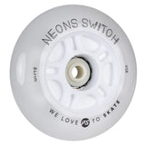 SKA905500/4-Pack POWERSLIDE Neons Switch LED Rollen – 84mm 85A | LED Rollen für Inlineskates | Leuchtrollen für das Inline Skating Inline Skating Rollerblading Inlineskaterollen Skating Wheels for Rollerblader  Rollen für Inlineskater Lörrach Freiburg Basel Inliner Richtige Größe right Size for Rollerblades Langhaltende Inlineskaterollen Longlasting Wheels for Rollerblading Skateschule und Skateshop Weil am Rhein SkaMiDan Deutschland Germany

