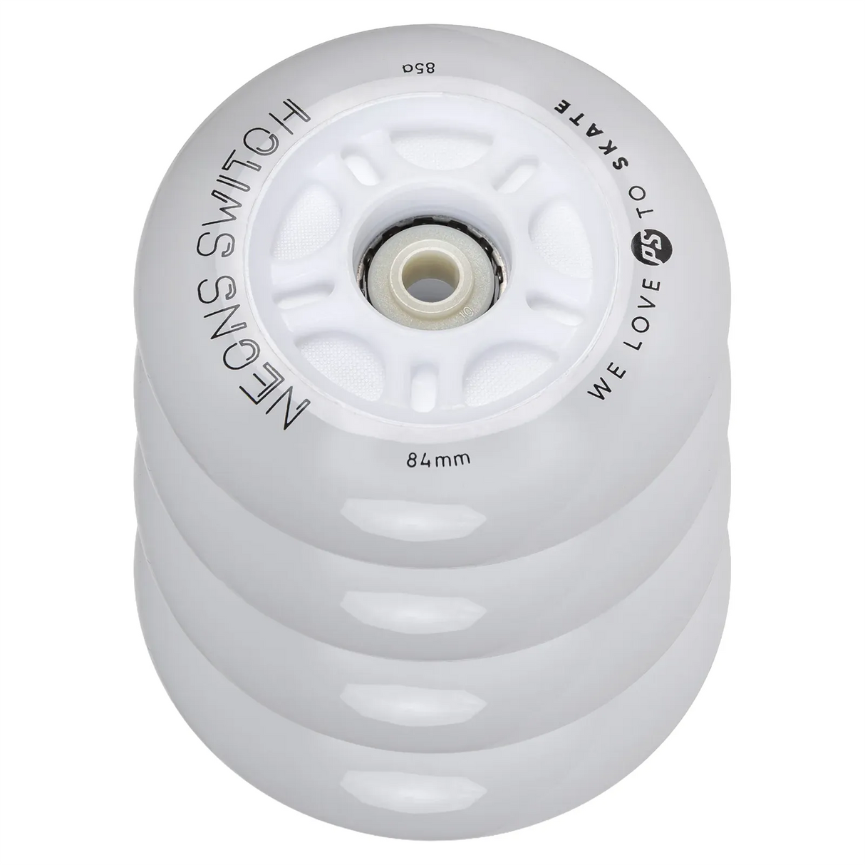 SKA905500/4-Pack POWERSLIDE Neons Switch LED Rollen – 84mm 85A | LED Rollen für Inlineskates | Leuchtrollen für das Inline Skating Inline Skating Rollerblading Inlineskaterollen Skating Wheels for Rollerblader  Rollen für Inlineskater Lörrach Freiburg Basel Inliner Richtige Größe right Size for Rollerblades Langhaltende Inlineskaterollen Longlasting Wheels for Rollerblading Skateschule und Skateshop Weil am Rhein SkaMiDan Deutschland Germany
