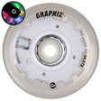 SKA905521/Piece POWERSLIDE Graphix Plus LED Rollen – 72mm 85A | LED Rollen für Inlineskates | Leuchtrollen für das Inline Skating | Inline Skating Rollen Inline Skating Wheels Rollerblading Wheels Inline Skating Rollerblading Inlineskaterollen Skating Wheels for Rollerblader  Rollen für Inlineskater Lörrach Freiburg Basel Inliner Richtige Größe right Size for Rollerblades Langhaltende Inlineskaterollen Longlasting Wheels for Rollerblading Skateschule und Skateshop Weil am Rhein SkaMiDan Deutschland Germany

