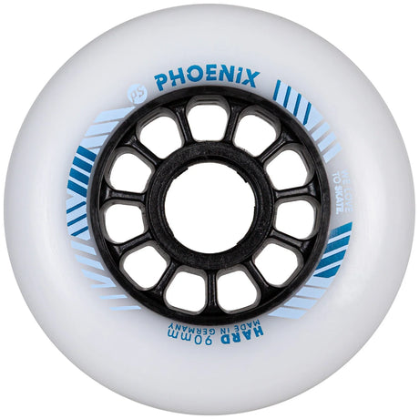 SKA905527 POWERSLIDE Phoenix 90mm DD Wheels | Medium & Hard | Made in Germany | Fitness & Speed Inline Rollen Inline Skating Rollerblading Inlineskaterollen Skating Wheels for Rollerblader  Rollen für Inlineskater Lörrach Freiburg Basel Inliner Richtige Größe right Size for Rollerblades Langhaltende Inlineskaterollen Longlasting Wheels for Rollerblading Skateschule und Skateshop Weil am Rhein SkaMiDan Deutschland Germany
