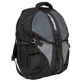 SKA907085 POWERSLIDE Fitness Backpack | Black | Grey |  Skaterucksack | Mit Skatehalterung Inliner Sport Skates Sport Inliner Rollerblades Rollerblading Lörrach Freiburg Basel Inliner Skateschule und Skateshop Weil am Rhein SkaMiDan Deutschland Germany
