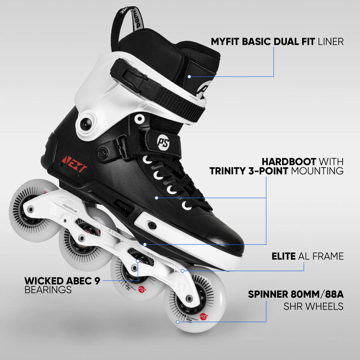 SKA908434 POWERSLIDE Next Core Black 80 XXIV | Trinity X | Urban Inlineskates Urban Inlineskate Freestyle Skates Fitness Inlineskates Inlineskates Sport Inline Skates Rollerblades Urban Inline Skating Urban Inline Skating Freeskates Trainng Skates Strecken Skates Trinity Skates Einsteiger Beginner Inlineskates Inliner Fitness Inliner City Skates Fitness Inliner Sport Skates Sport Inliner Rollerblades Rollerblading Lörrach Freiburg Basel Inliner Skateschule und Skateshop Weil am Rhein SkaMiDan Deutschland