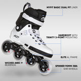 SKA908435 POWERSLIDE Next Core Black 90 XXIV | Trinity X | Urban Inlineskates Urban Inlineskate
