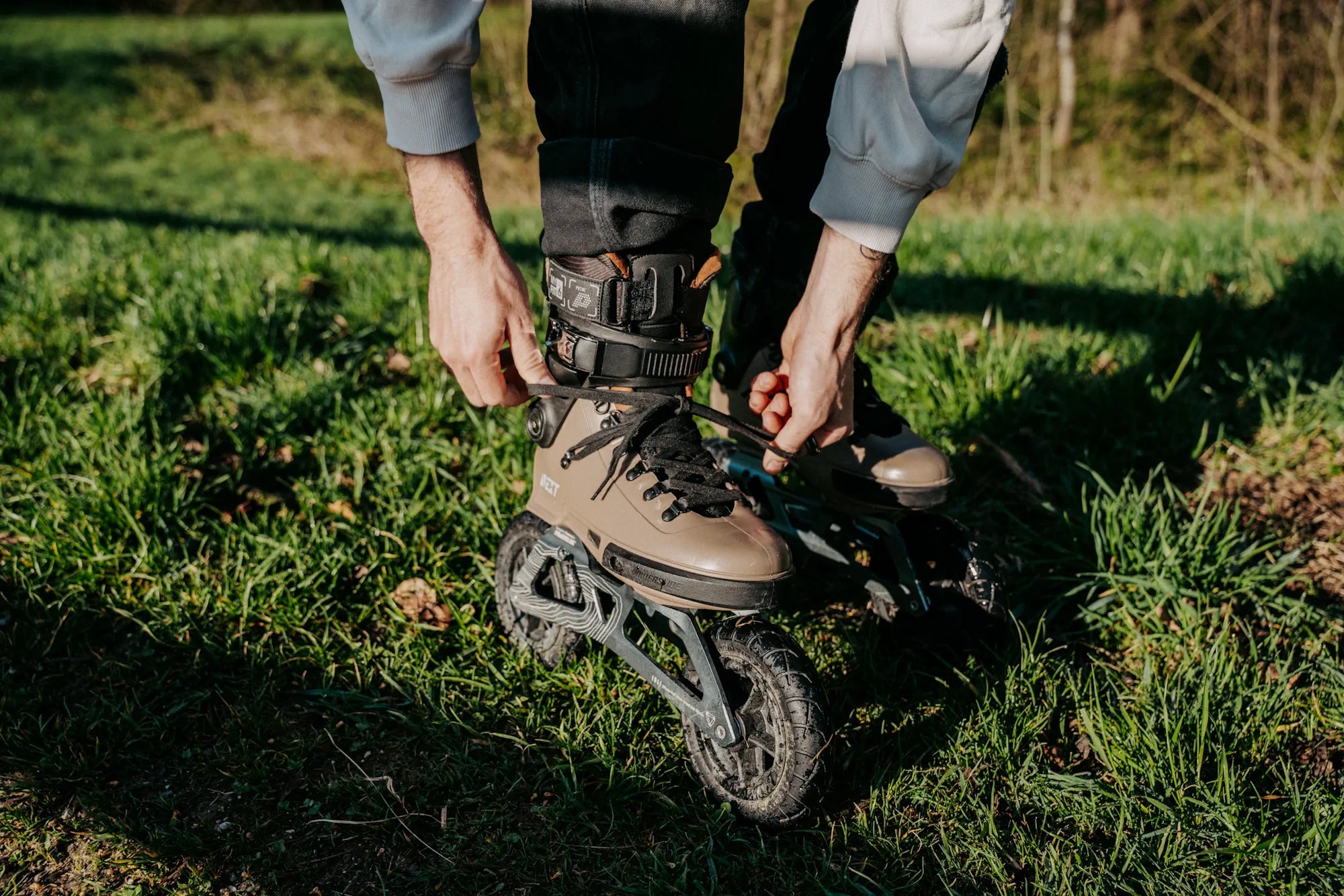 SKA908464 POWERSLIDE Next Edge 150 Brown | Trinity Mounting  | SUV & Offroad Inlineskates | Offroad Inline Skating Offroad Inline Skating Off-road inline skates offroad inliner SUV skates SUV Rollerblades SUV Inlnineskates SUV Air Wheels Air Rims Air Tire Off-Road Skating SUV Skating Off road inline skating off road blading Urban Inlineskate Fitness Inlineskates Inlineskates Sport Inline Skates Rollerblades Urban Inline Skating Urban Inline Skating Freeskates Trainng Skates Strecken Skates Trinity Skates Ei