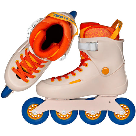 SKA908470 POWERSLIDE Zoom Sunset 90 | Beige, Orange, Blau | Genietet | Urban Inlineskates Inline Skates Rollerblades Urban Inline Skating Freeskates Trainng Skates Strecken Skates Trinity Skates Einsteiger Beginner Inlineskates Inliner Fitness Inliner City Skates Fitness Inliner Sport Skates Sport Inliner Rollerblades Rollerblading Lörrach Freiburg Basel Inliner Skateschule und Skateshop Weil am Rhein SkaMiDan Deutschland Germany