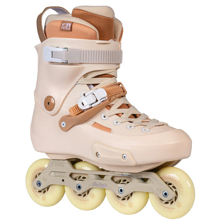 SKA908482 POWERSLIDE Zoom Pro 80 Sand FSK – Braun Beige | Trinity Mounting | Freeride & Urban Inlineskates freeskates free skate freeride city skates inliner rollerblades hardboot hardshell hartschalen skate skamidan weil am rhein deutschland lörrach freiburg basel skamidan skateshop