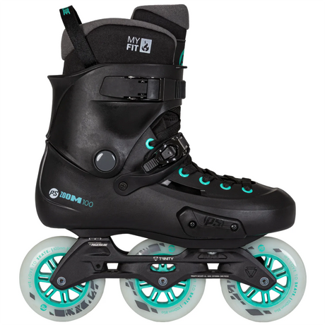 SKA908491 POWERSLIDE Zoom Pro 100 – Black & Mint | Trinity Mounting | Urban Inlineskates Sport Inline Skates Rollerblades Urban Inline Skating Urban Inline Skating Freeskates Trainng Skates Strecken Skates Trinity Skates Einsteiger Beginner Inlineskates Inliner Fitness Inliner City Skates Fitness Inliner Sport Skates Sport Inliner Rollerblades Rollerblading Lörrach Freiburg Basel Inliner Skateschule und Skateshop Weil am Rhein SkaMiDan Deutschland Germany