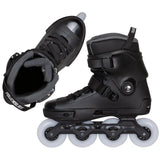 SKA908494 POWERSLIDE Next 80 Black 2.0 – Schwarz | Trinity Mounting | Freeride & Urban Inlineskates freeskates free skate freeride city skates inliner rollerblades hardboot hardshell hartschalen skate skamidan weil am rhein deutschland lörrach freiburg basel skamidan skateshop