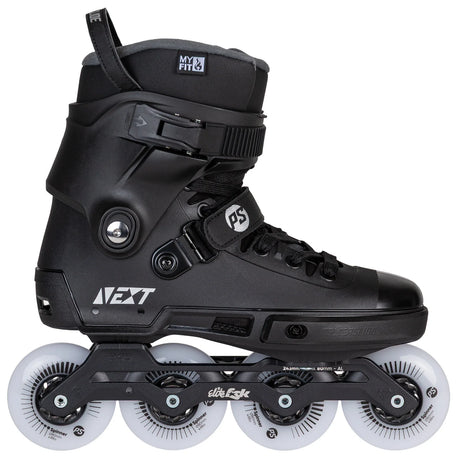 SKA908494 POWERSLIDE Next 80 Black 2.0 – Schwarz | Trinity Mounting | Freeride & Urban Inlineskates freeskates free skate freeride city skates inliner rollerblades hardboot hardshell hartschalen skate skamidan weil am rhein deutschland lörrach freiburg basel skamidan skateshop