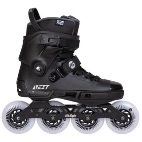 SKA908495 POWERSLIDE Next 90 Black 2.0 – Schwarz | Trinity Mounting | Freeride & Urban Inlineskates freeskates free skate freeride city skates inliner rollerblades hardboot hardshell hartschalen skate skamidan weil am rhein deutschland lörrach freiburg basel skamidan skateshop