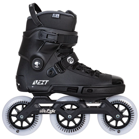 SKA908497 POWERSLIDE Next 110 Black 2.0 – Schwarz | Trinity Mounting | Freeride & Urban Inlineskates freeskates free skate freeride city skates inliner rollerblades hardboot hardshell hartschalen skate skamidan weil am rhein deutschland lörrach freiburg basel skamidan skateshop