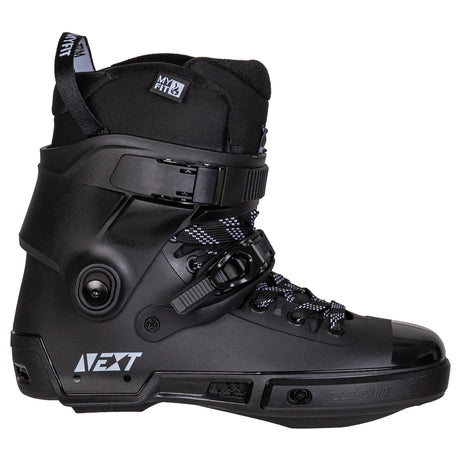 SKA908499 POWERSLIDE Next Black 2.0 – Boots only – Schwarz | Trinity Mounting | Freestyle, Freeride & Urban Inlineskates freeskates free skate freeride city skates inliner rollerblades hardboot hardshell hartschalen skate skamidan weil am rhein deutschland lörrach freiburg basel skamidan skateshop