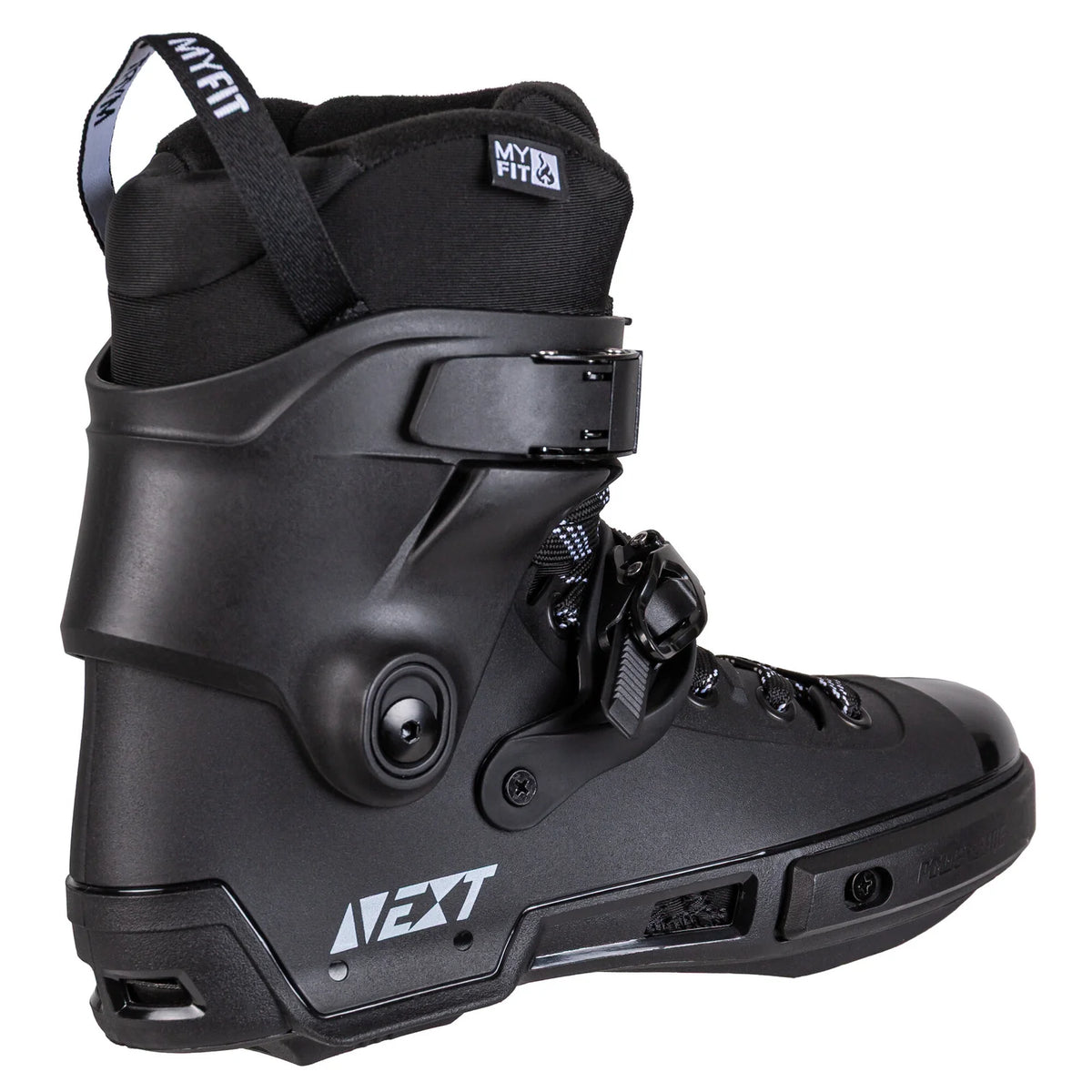 SKA908499 POWERSLIDE Next Black 2.0 – Boots only – Schwarz | Trinity Mounting | Freestyle, Freeride & Urban Inlineskates freeskates free skate freeride city skates inliner rollerblades hardboot hardshell hartschalen skate skamidan weil am rhein deutschland lörrach freiburg basel skamidan skateshop