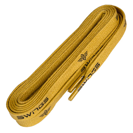 SKA910942 SWINGS Waxed Superlaces Gold 120cm – 160cm | Gewachste Schnürsenkel | 1-Paar | Ersatzachsen | 8-Pack Ersatzteile für Inliner Spare parts for Inline Skates Inline Skates reparieren repair your Rollerblades Spacer und Schrauben für rollerblades Spacers and axels for Inline Skates rollerblading inline Skaten Inliner fahren Aggressive inline Skating Urban Skating Lörrach Freiburg Basel Inliner Skateschule und Skateshop Weil am Rhein SkaMiDan Deutschland Germany
