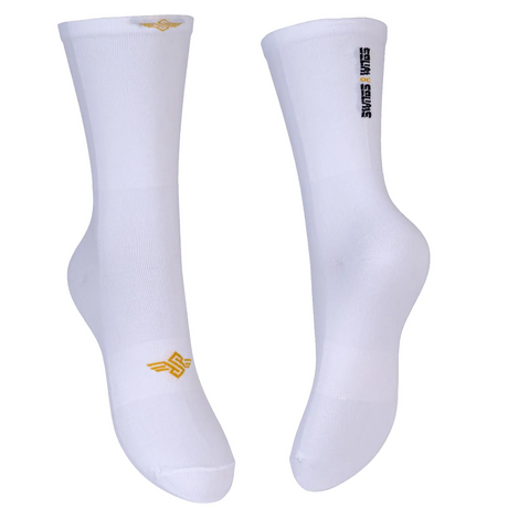 SKA910944 SWINGS Bike Socks – Weiß | Nylon Socken für das Fitness & Speed Skating und Radfahren | 1-Paar,  Sport & Alltag Skating Socks Skate Socken Funktions Socken Funktion Socks Upgrade your Skate Verbessere dein Skate erlebnis Blasen vorbeugen Blister Protection Lörrach Freiburg Basel Inliner Skateschule und Skateshop Weil am Rhein SkaMiDan Deutschland Germany
